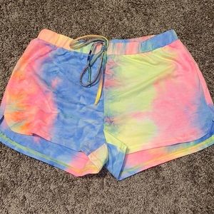 tie dye shorts
